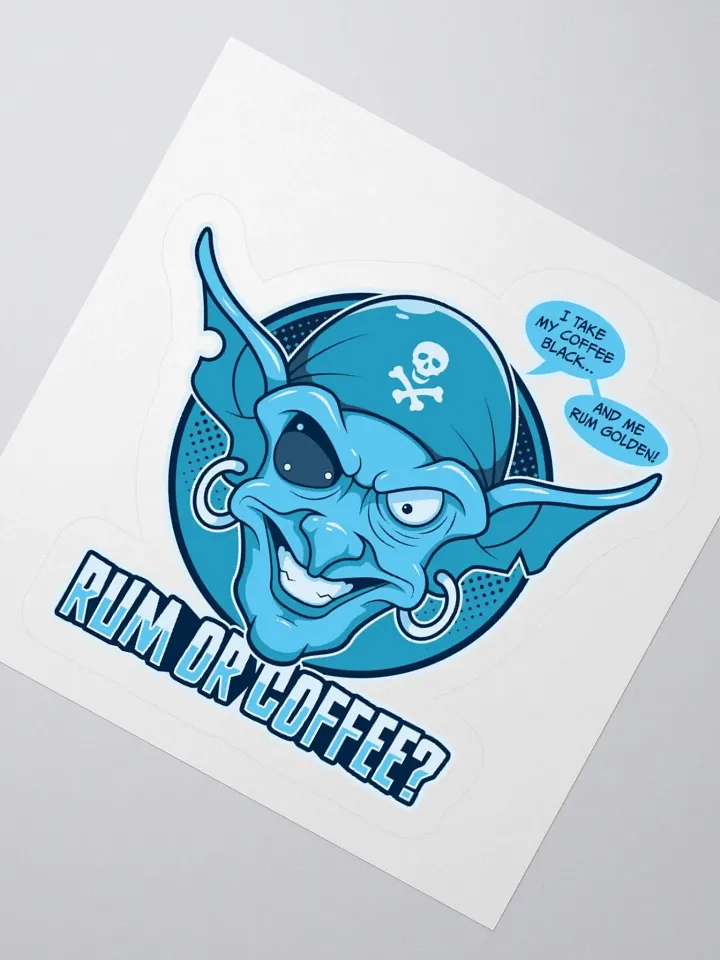 Funny College Student Sticker – Retro Pirate Design product image (5)