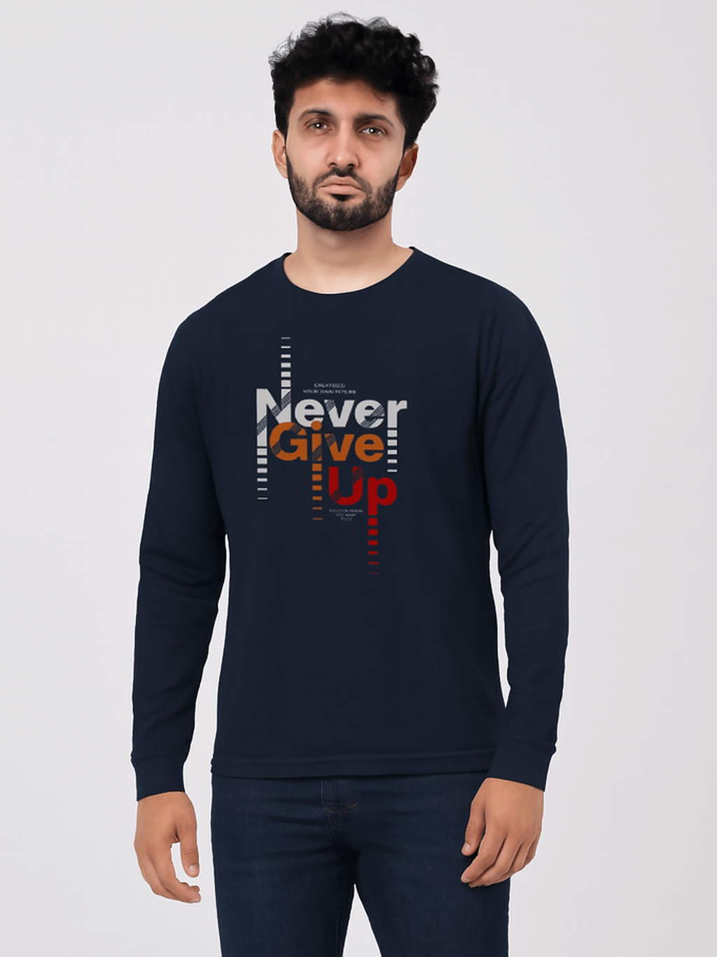 Never Give Up Motivational Long Sleeve T-Shirt product image (1)