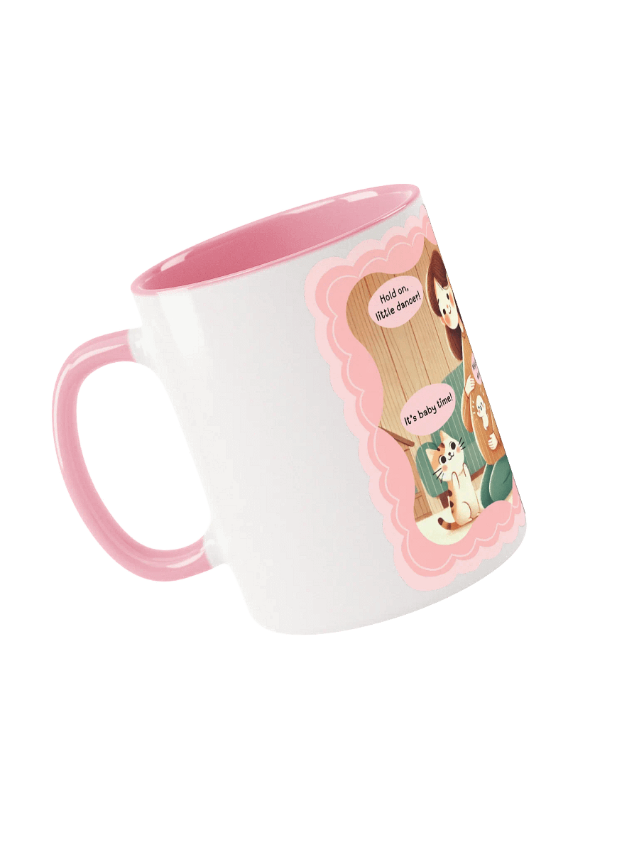 Ninja Baby at Work! Pregnancy Pink Mug product image (3)