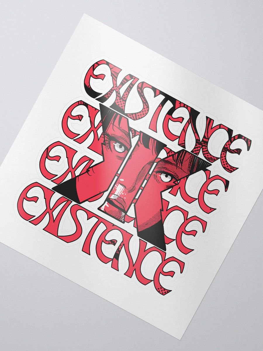 Punched Raw Typography Slap Sticker product image (3)