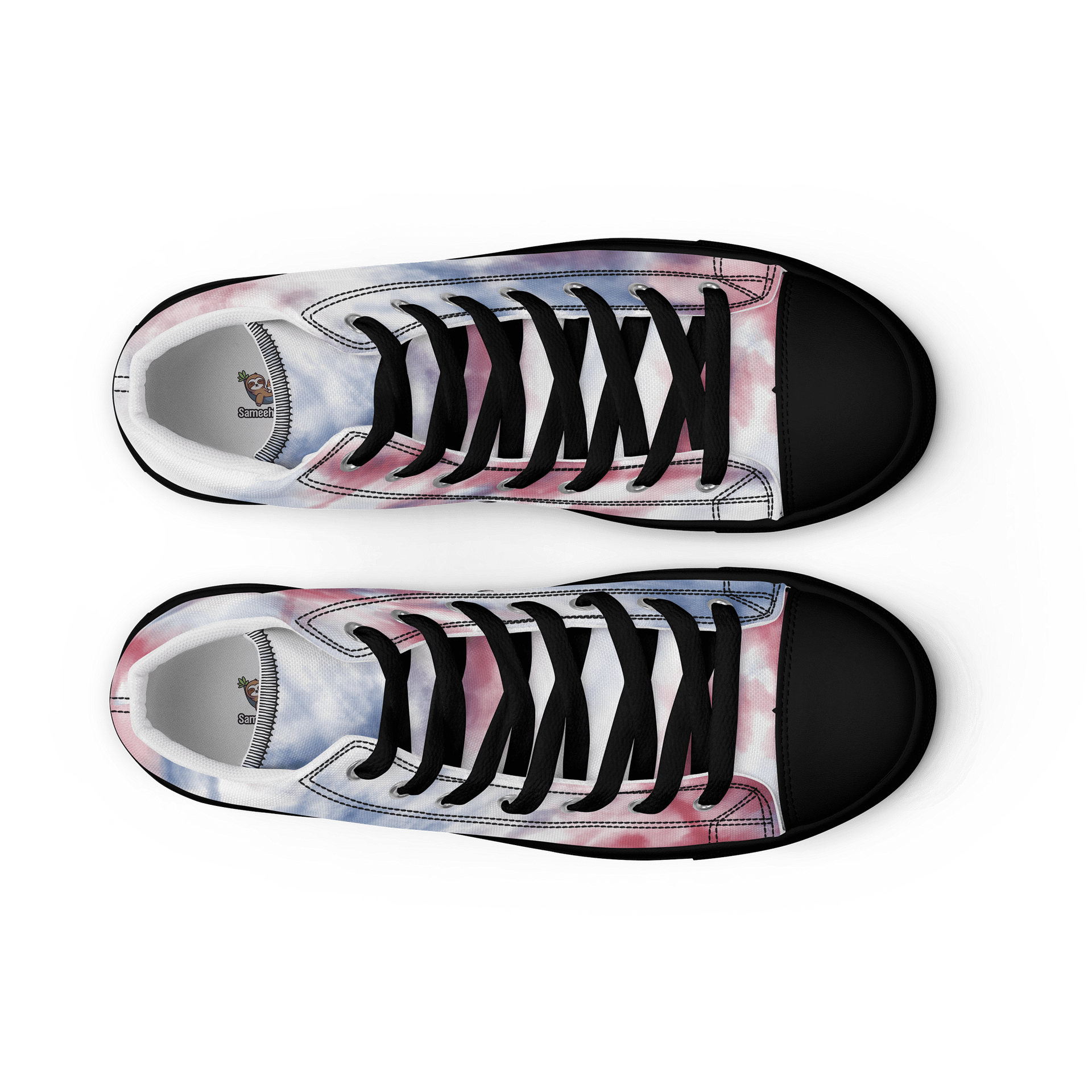 Marbled Dreams High Top Canvas Shoes product image (12)