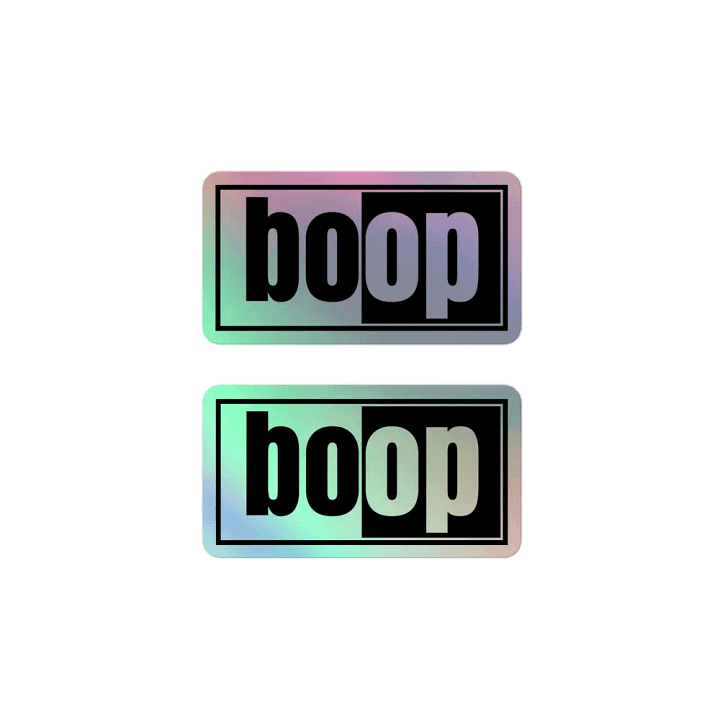 Holo boop stickers (2 pack) product image (2)