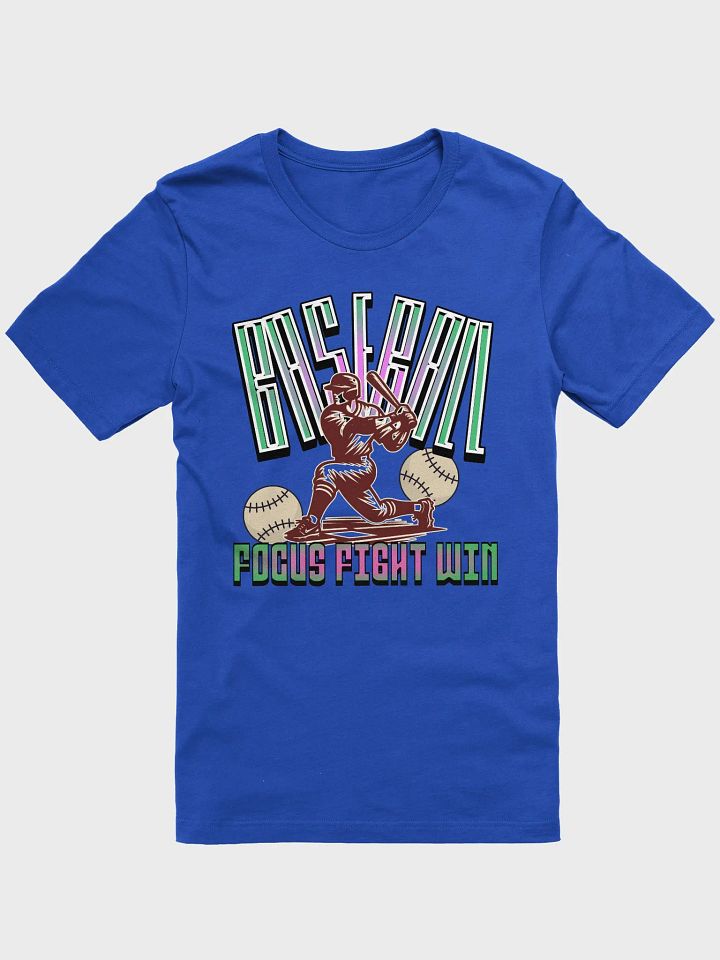 Focus Fight Win Baseball Player T-Shirt product image (28)