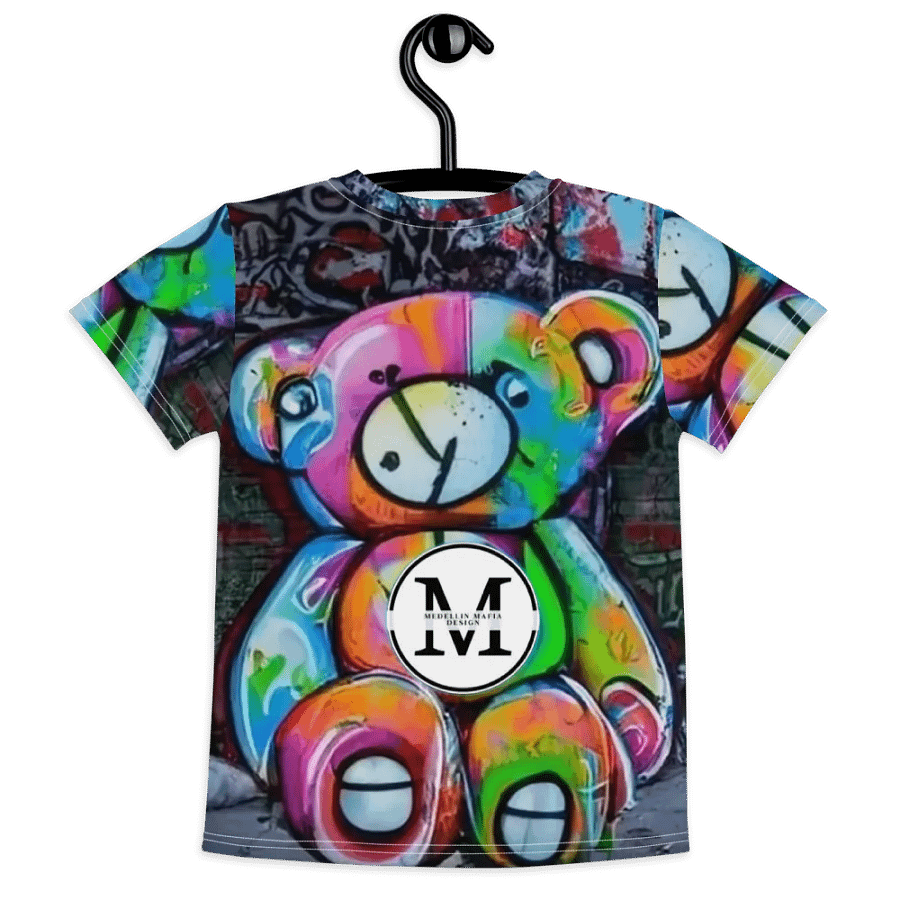 Graffiti Teddy Bear Kids T-Shirt product image (7)