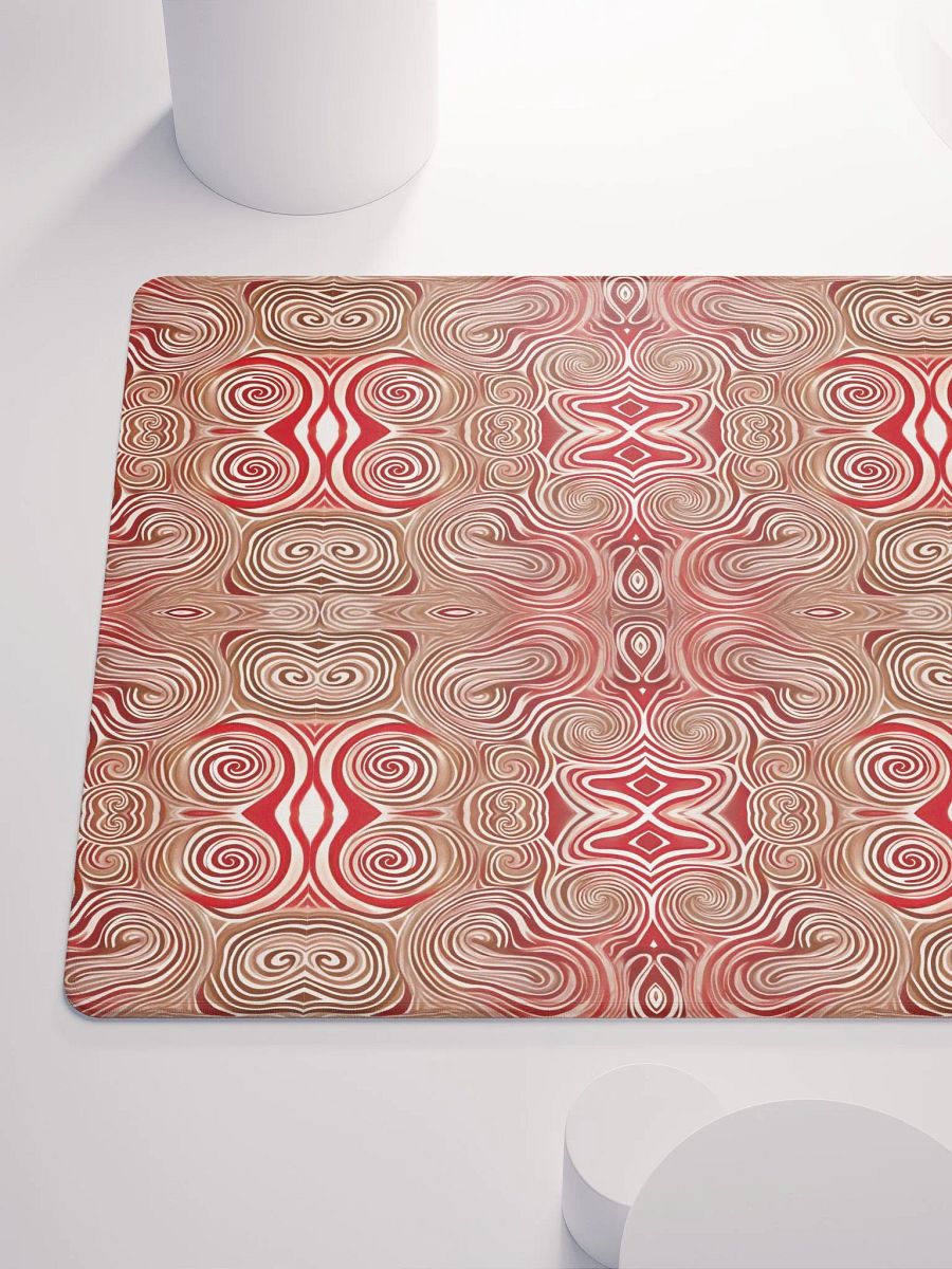 Funky Chocolate Cherry Liquid Swirls Tie-Dye Gaming Mouse Pad product image (7)