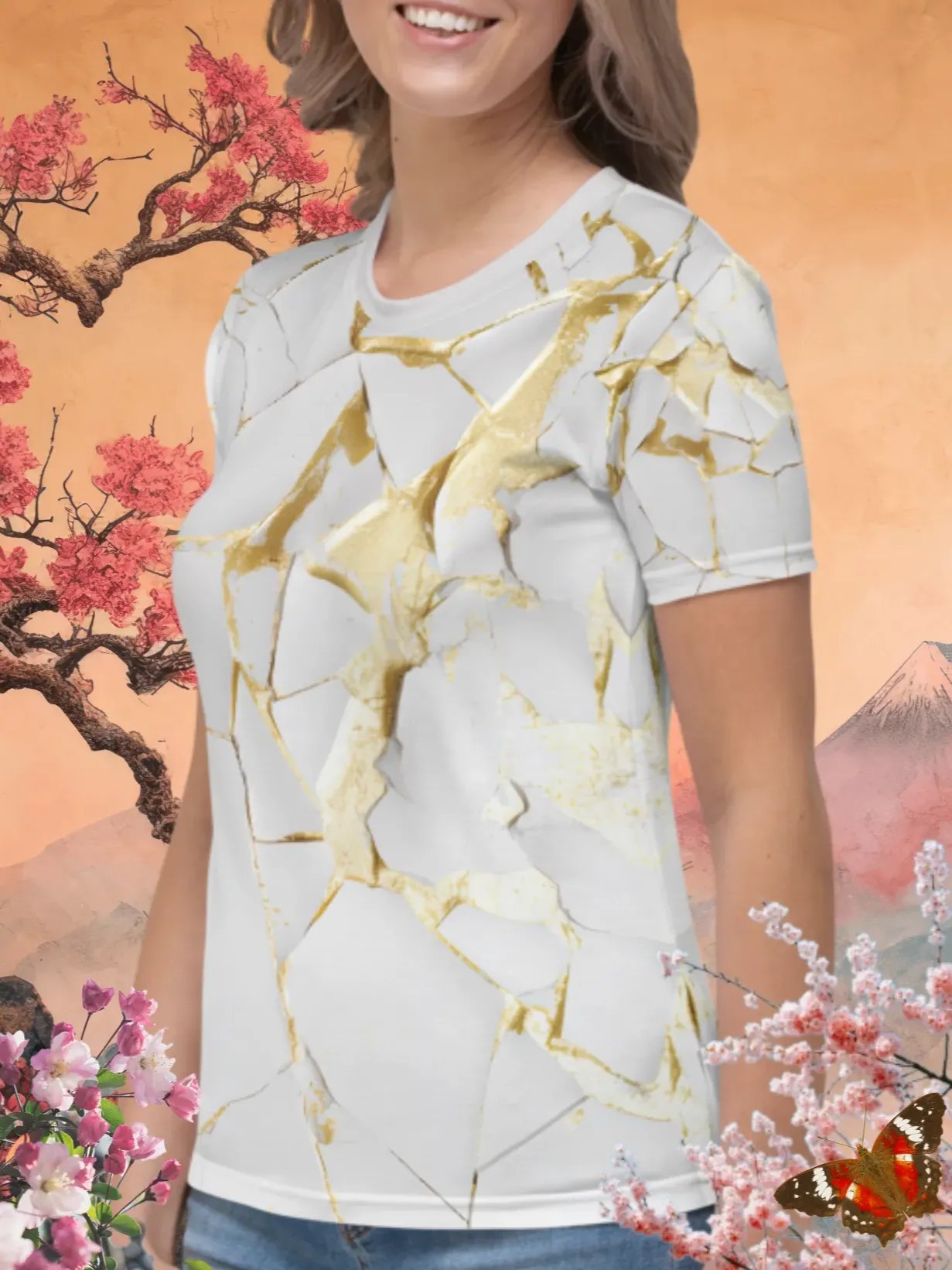 Elegant White & Gold Kintsugi product image (2)