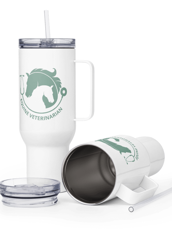 "Equine veterinarian" Travel Mug with a Handle product image (16)