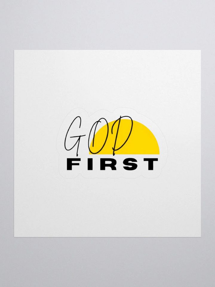 God First | Kiss-Cut Sticker product image (1)
