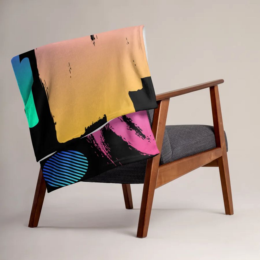 90's Pattern Throw Blanket | 1990's Pattern Blanket product image (15)