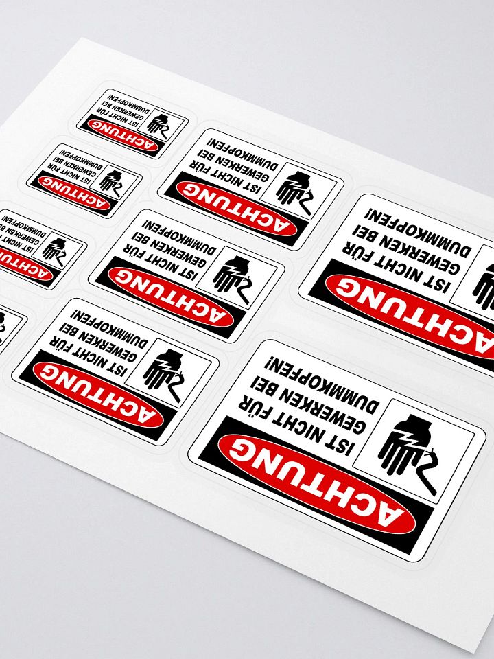 Dummkopfen OSHA Labels product image (2)