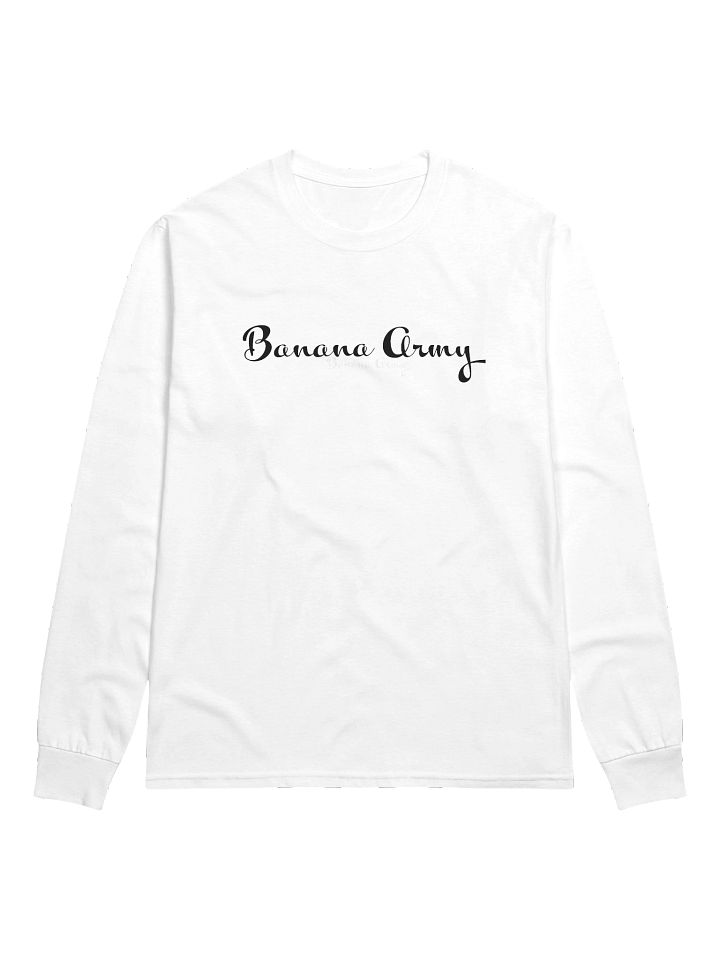 White Banana Army Long Sleeve Shirt product image (1)