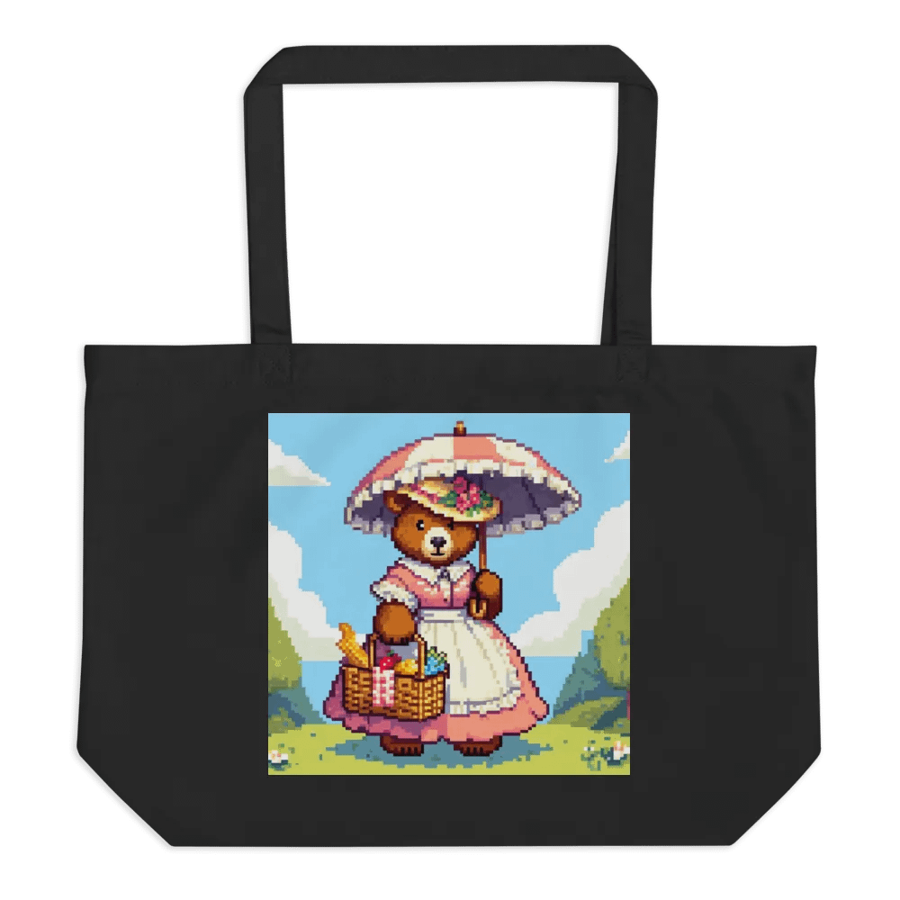 Pixel Art Momma Bear Southern Belle Cotton Tote product image (1)