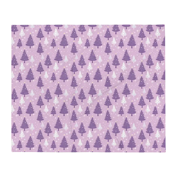 Purple Trees Blanket product image (1)