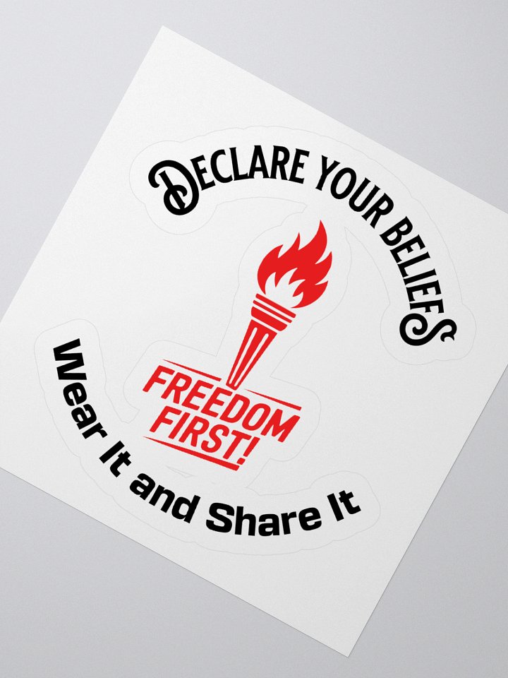 Freedom Torch – Declare Your Beliefs Stickers product image (6)