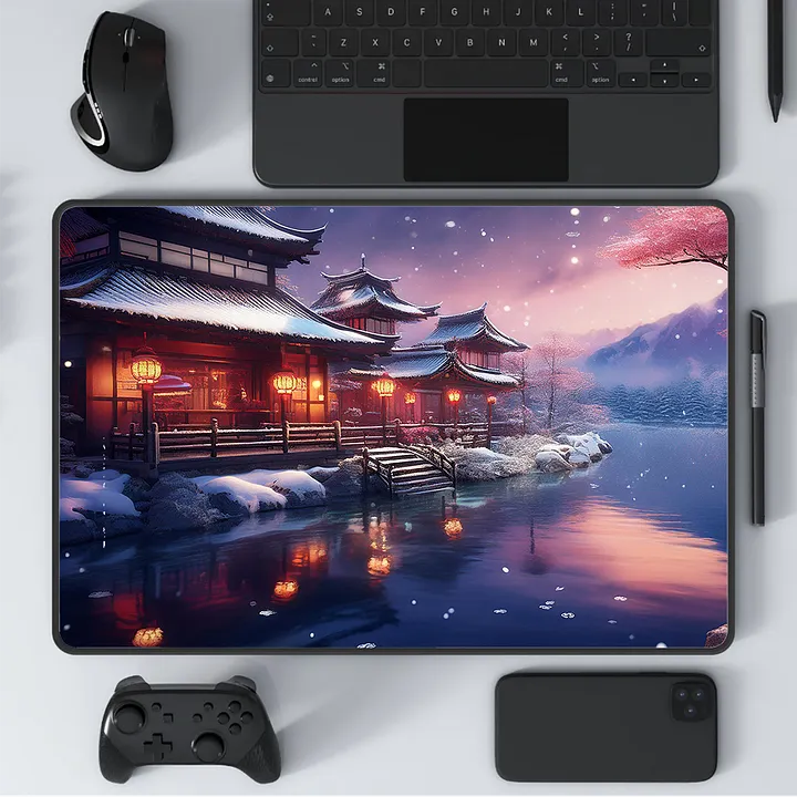 Snowy Nights Large Mouse Pad (12 x 18) product image (1)