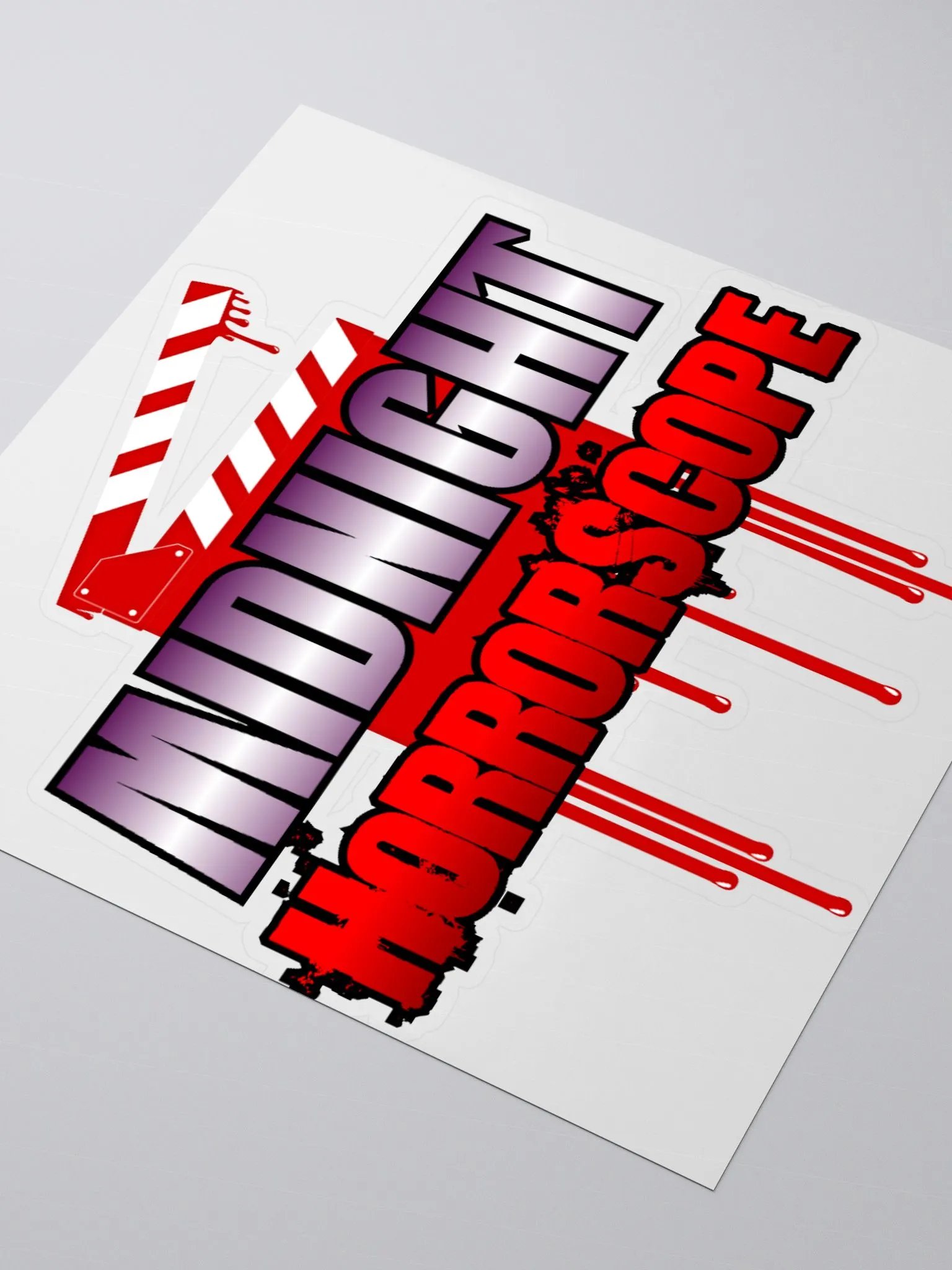 Midnight HorrorScope Bloody Clapperboard Stickers product image (3)