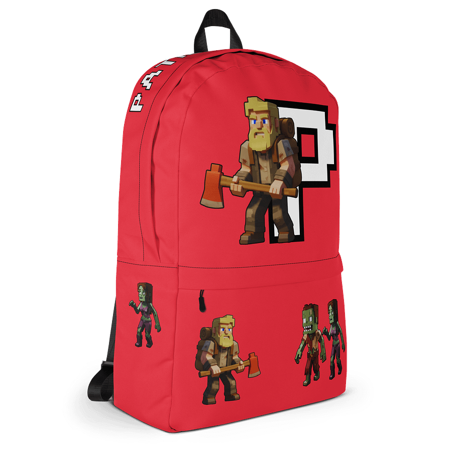 Patient PixelZ All-Over Print Backpack (Red) product image (3)