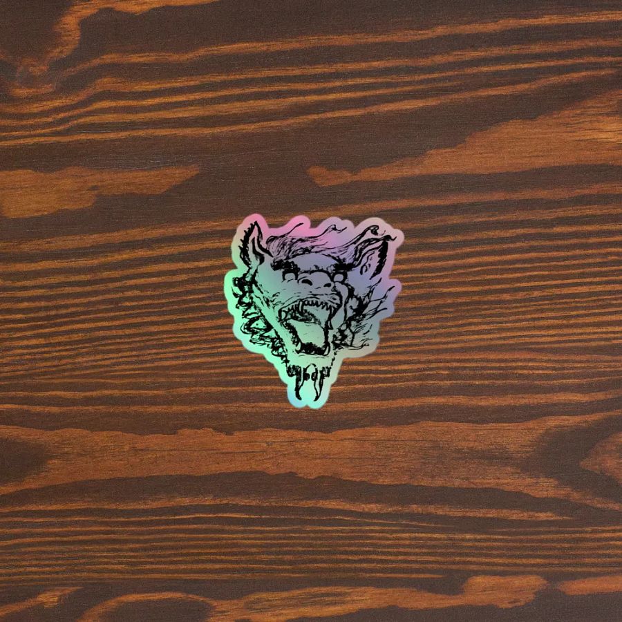 Teeth holographic sticker product image (3)