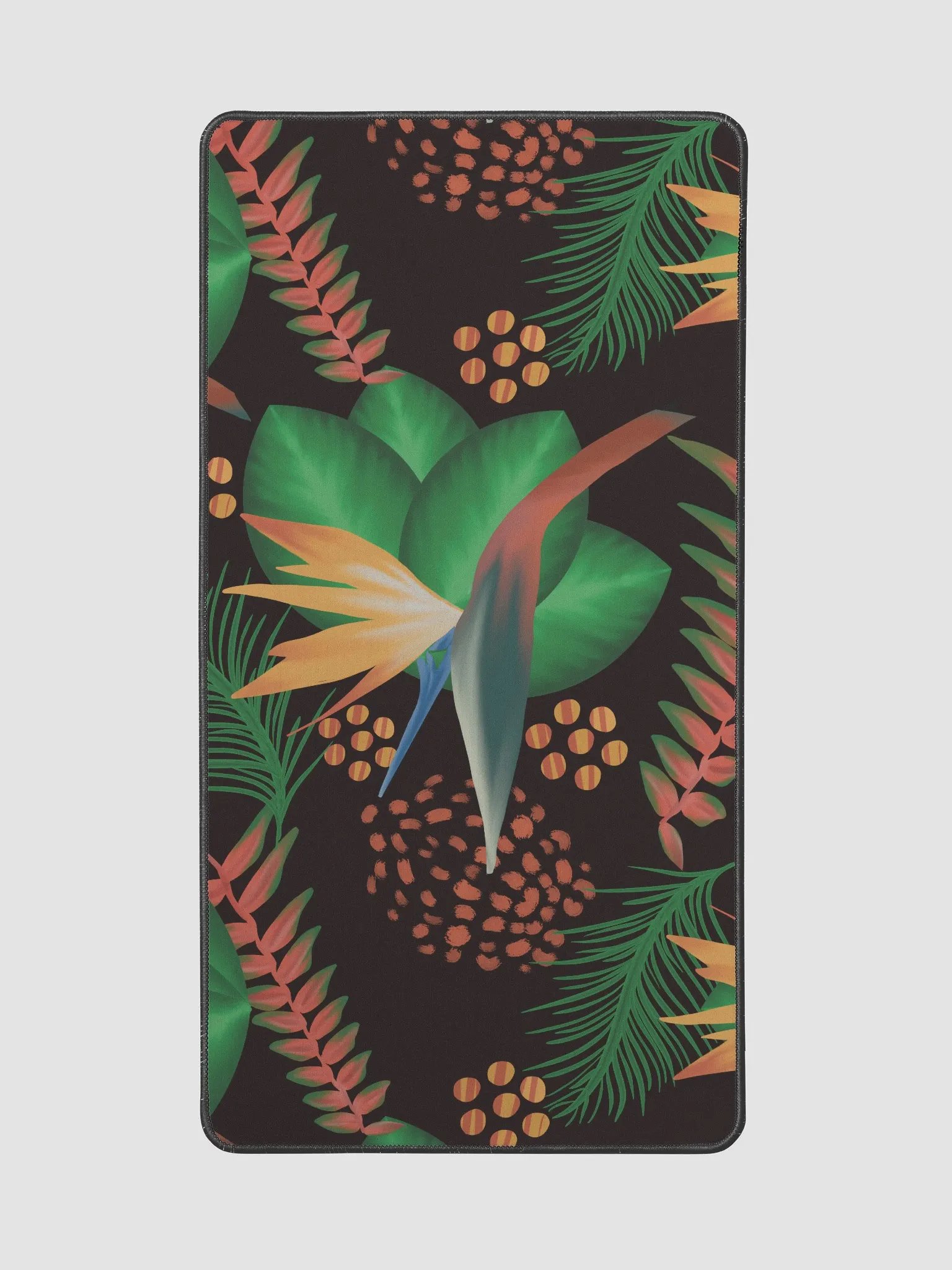 El Yunque Tropical Rainforest Black Floral Desk Pad product image (2)