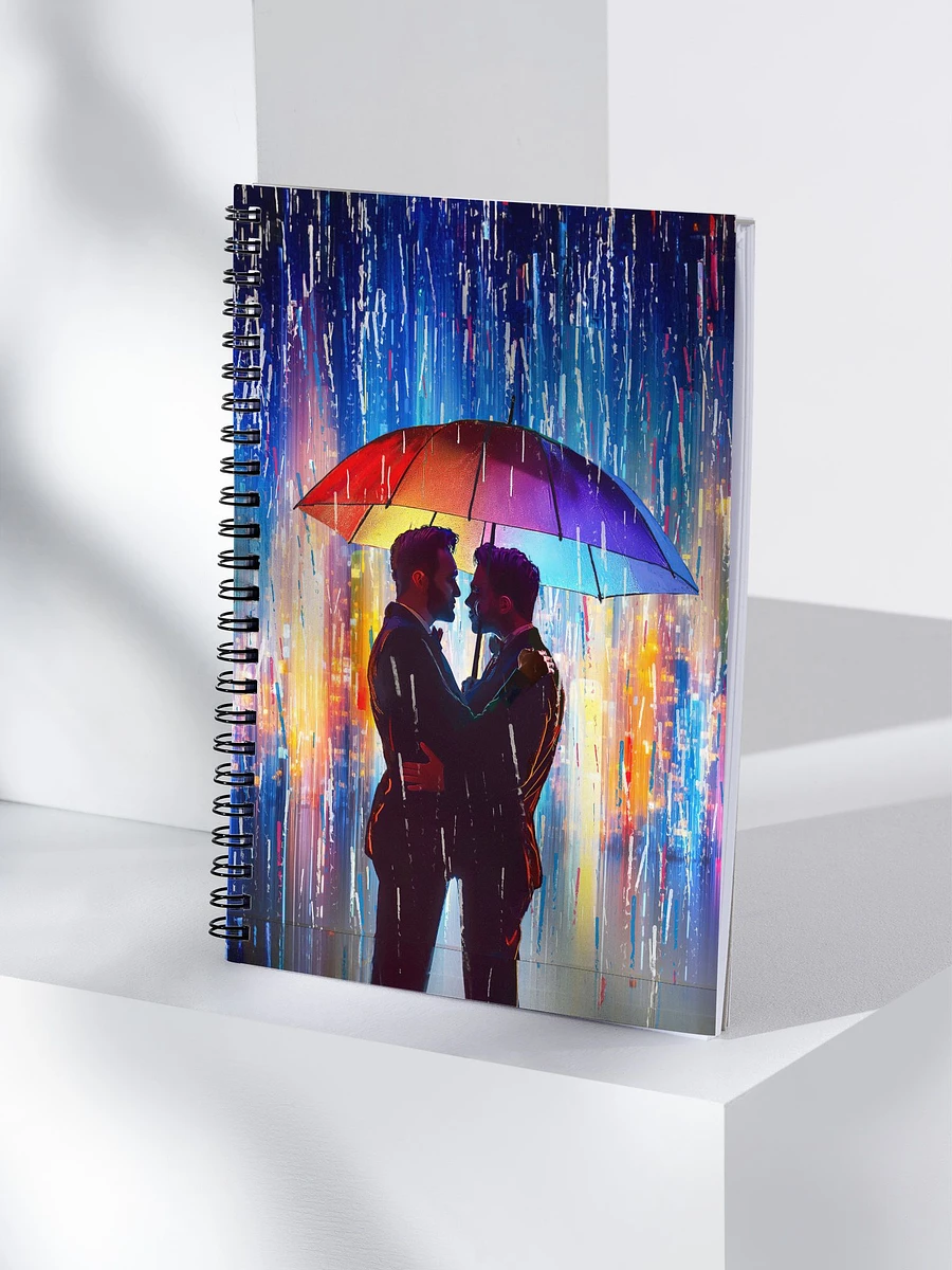 City Serenade - Love in the Rain Spiral Notebook product image (4)