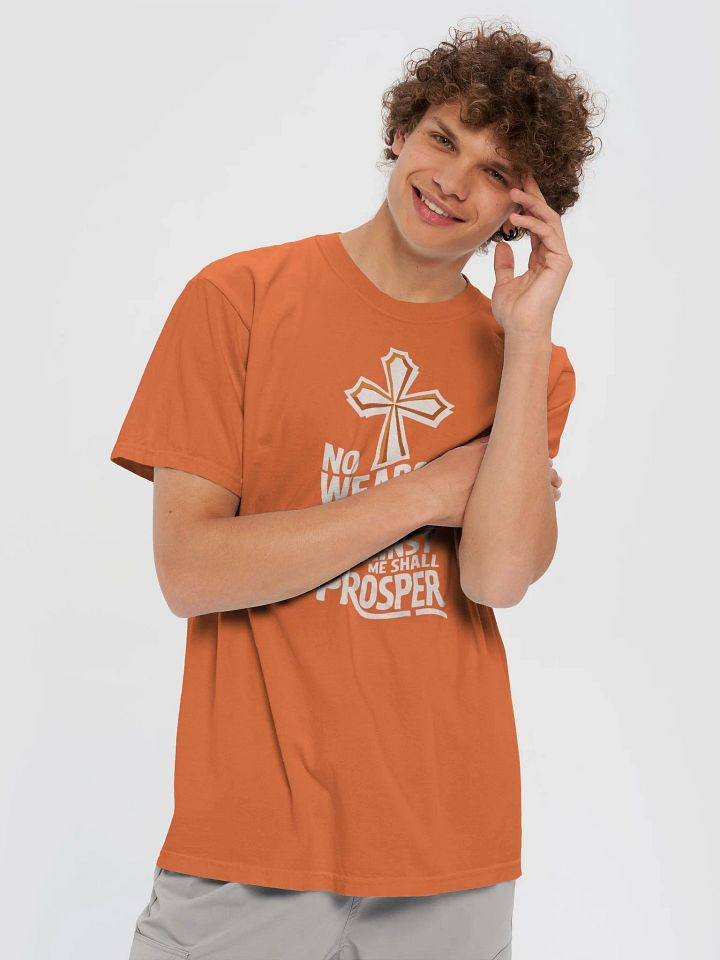 No Weapon Formed Against Me Shall Prosper – Isaiah 54:17 Bible Verse Bella+Canvas Supersoft T-Shirt product image (2)