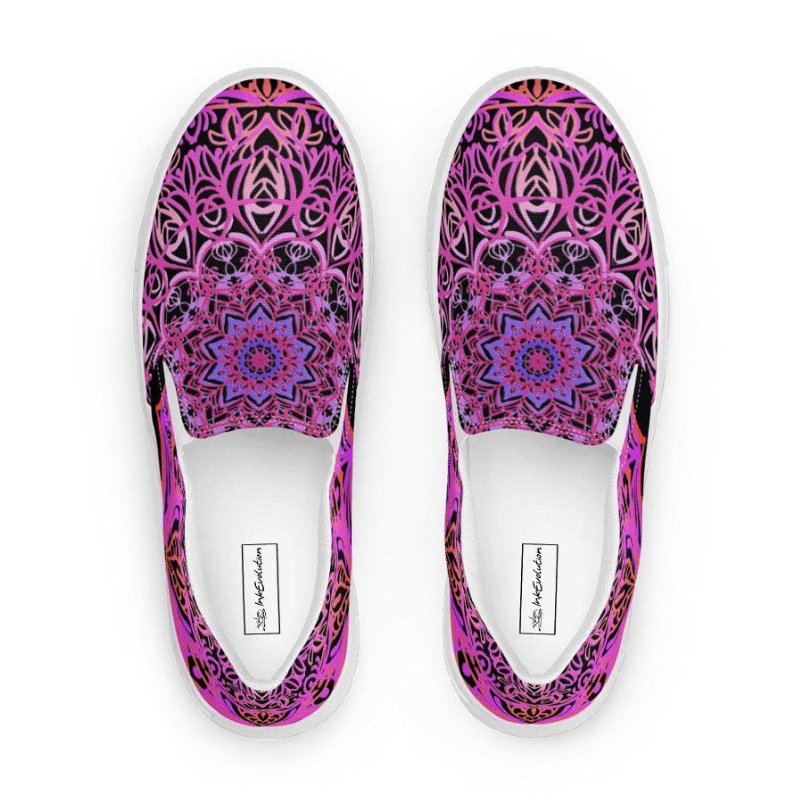 Symmetrical Serenity Mandala Canvas Shoes product image (6)