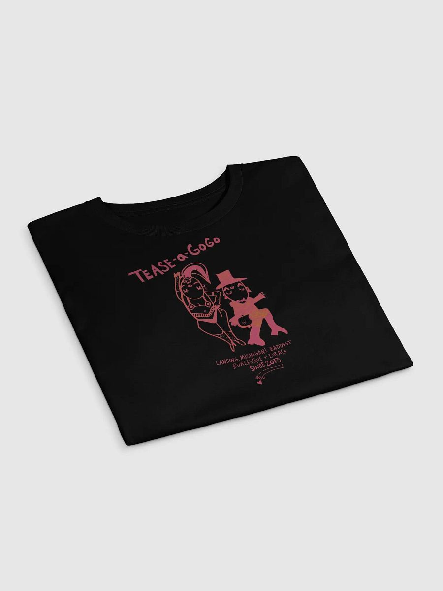 Tease Crop Top (Black and Pink) product image (2)