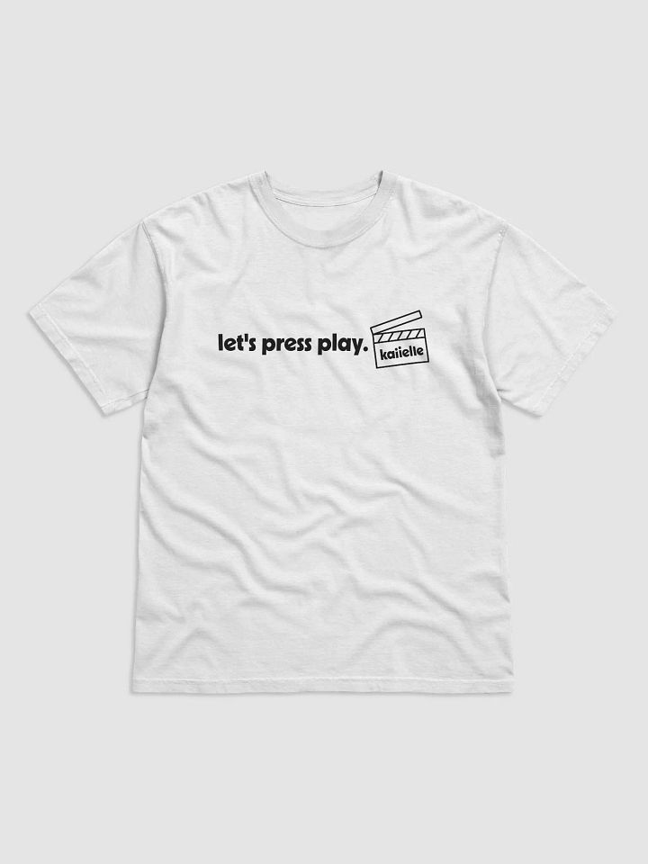 Let's Press Play Tee [Dark Text] product image (1)