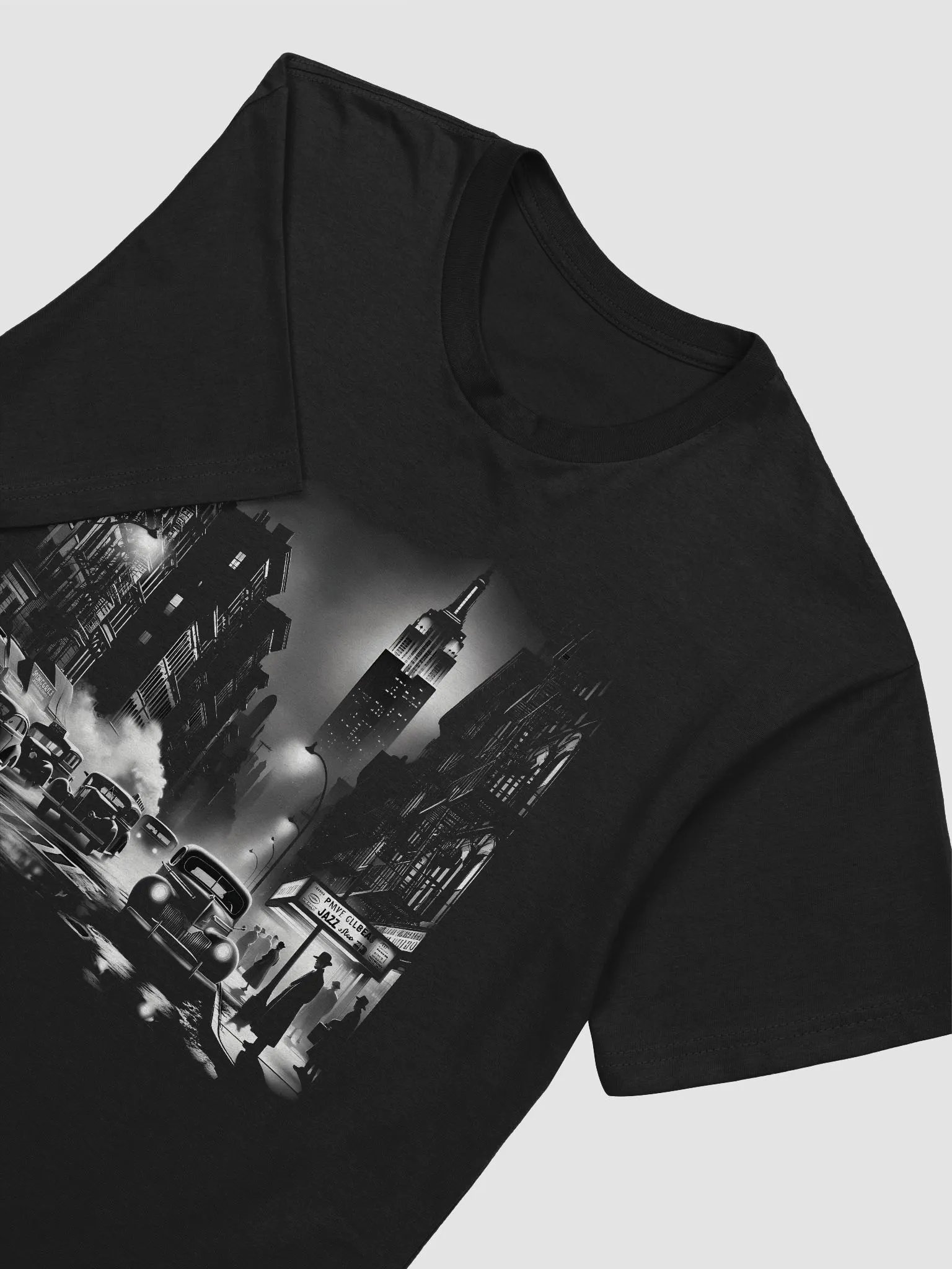 New York Empire State at Night (Front Print Mens Tee) product image (2)