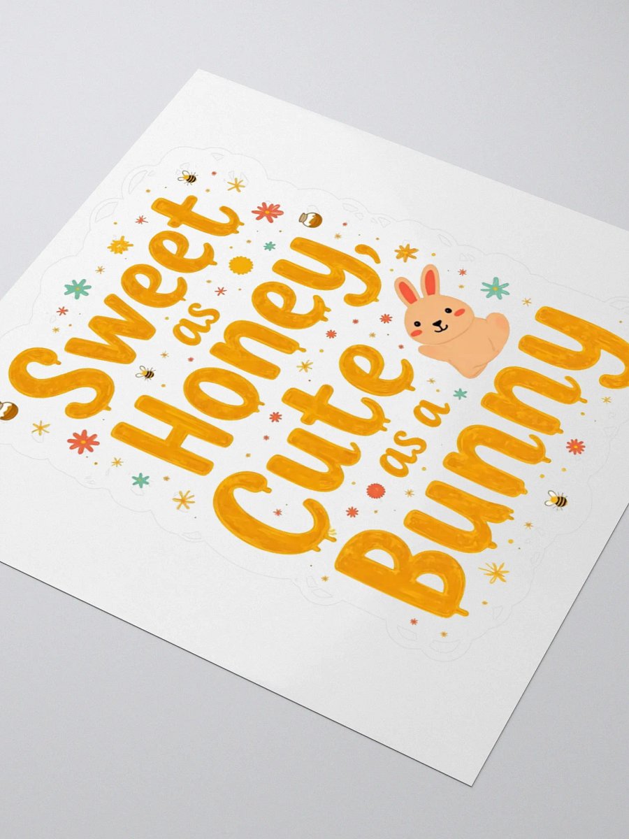Sweet as Honey, Cute as a Bunny Kiss Cut Stickers product image (7)