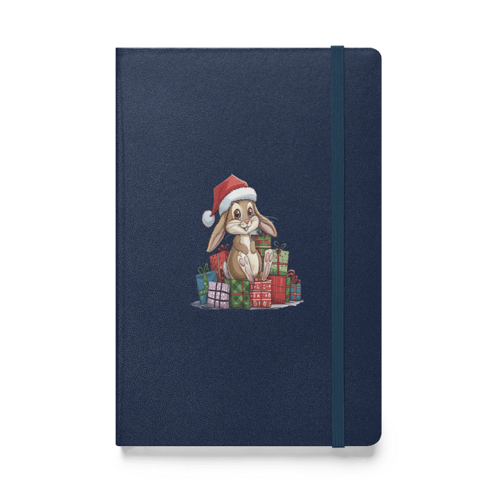 Hardcover Bound Notebook | Santa Bunny product image (1)