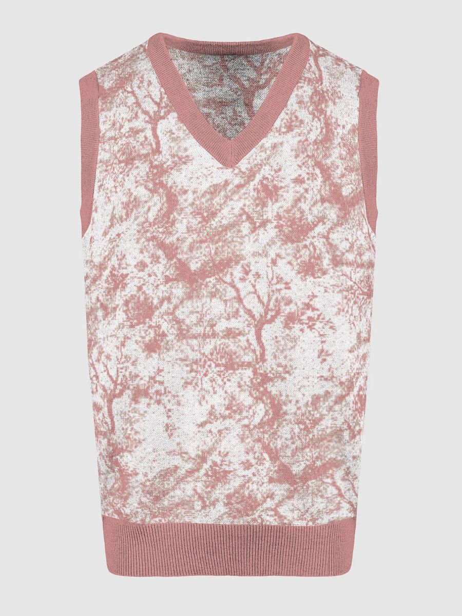 Marbled Cozy V-Neck Vest product image (23)