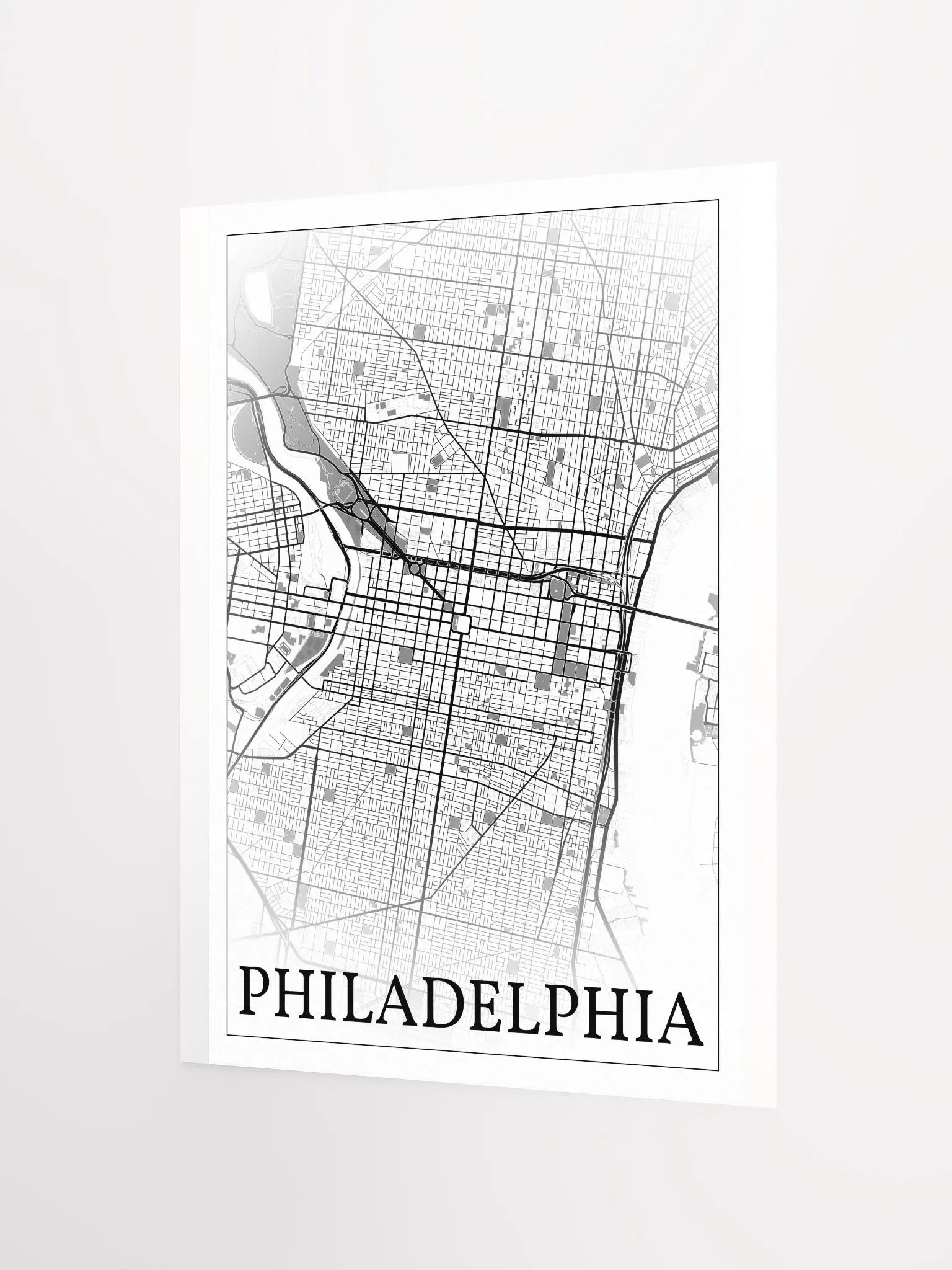 Philadelphia, Pennsylvania, USA, city map print product image (6)