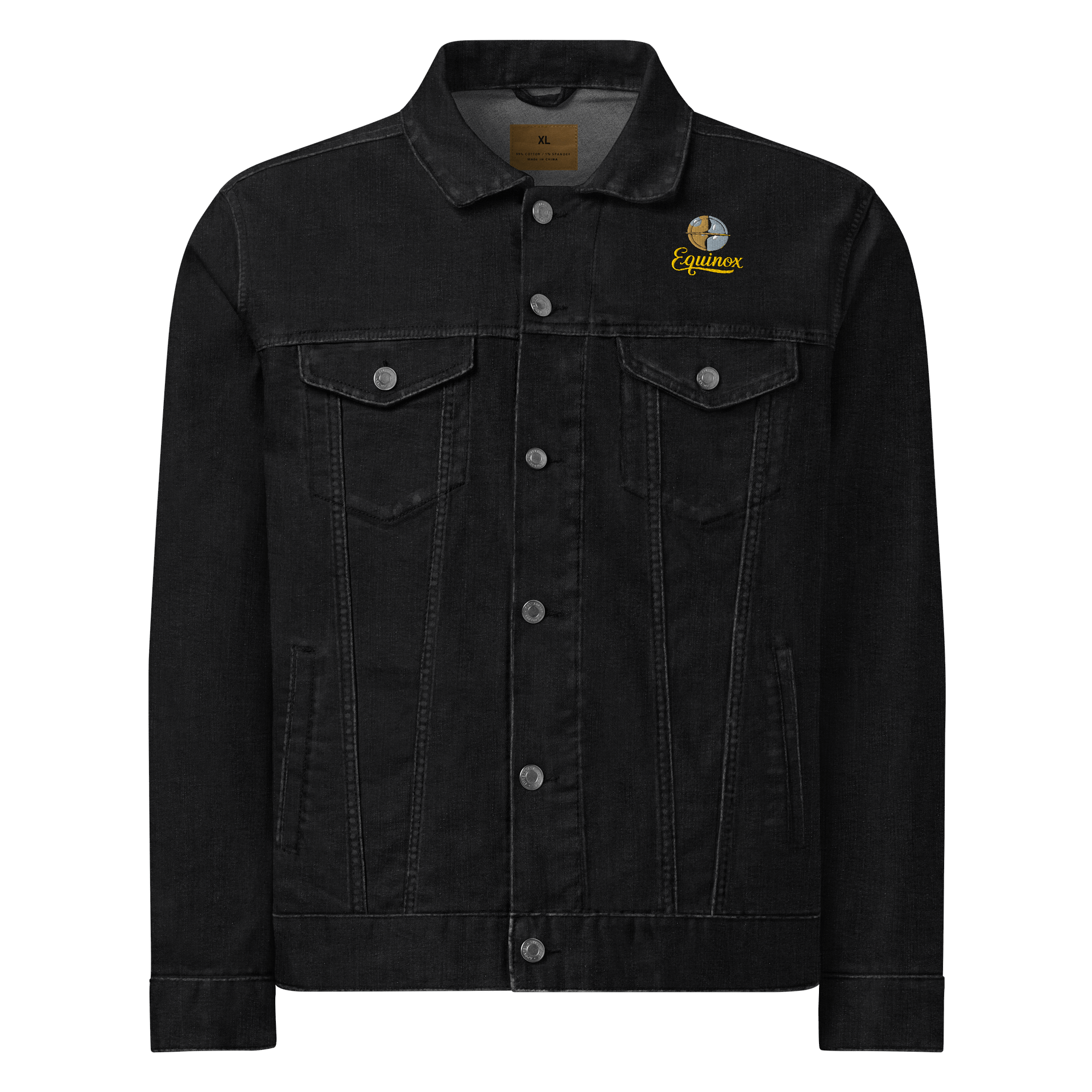 Equinox Unisex Threadfast Denim Jacket - Heavyweight, Timeless Style, Black Denim & More product image (1)