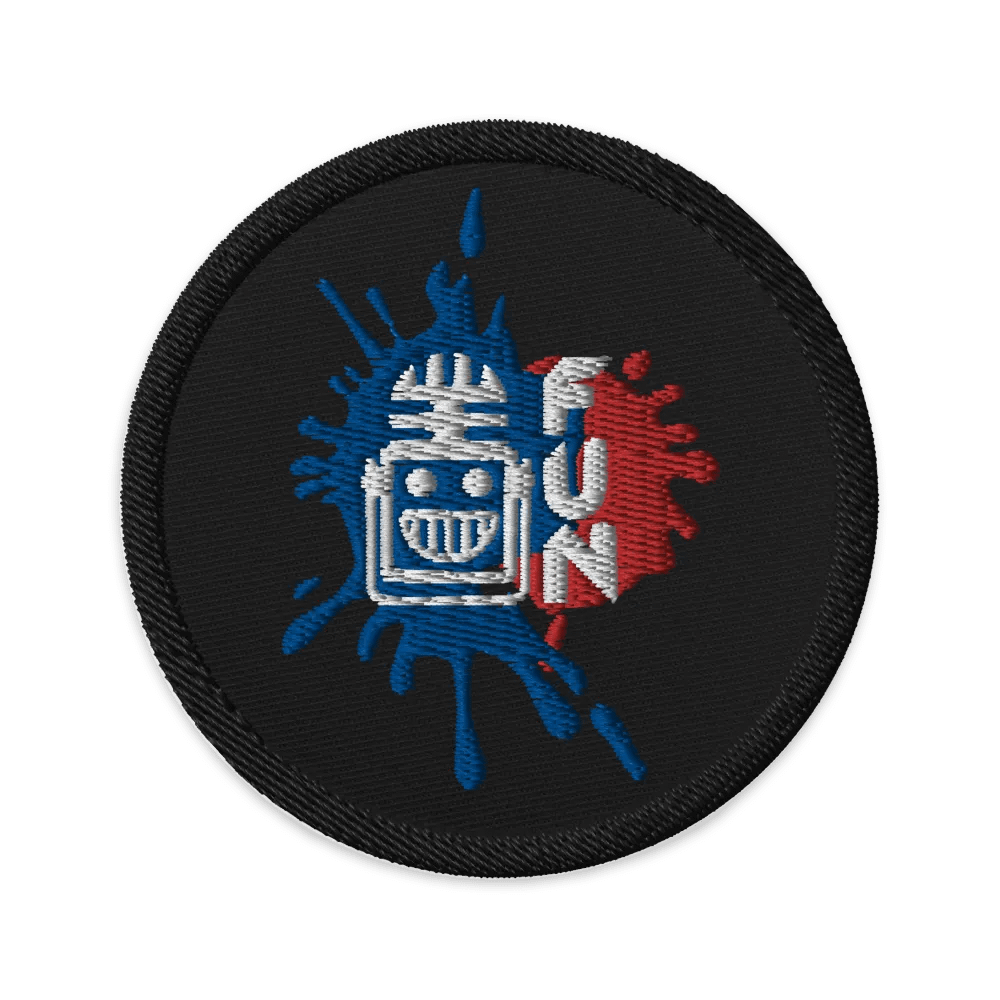 FUN Logo Paint Splash Embroidered Patch product image (1)