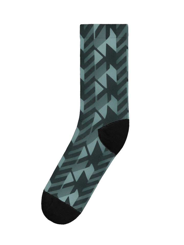 Houndstooth Pattern EcoArt Crew Socks product image (1)