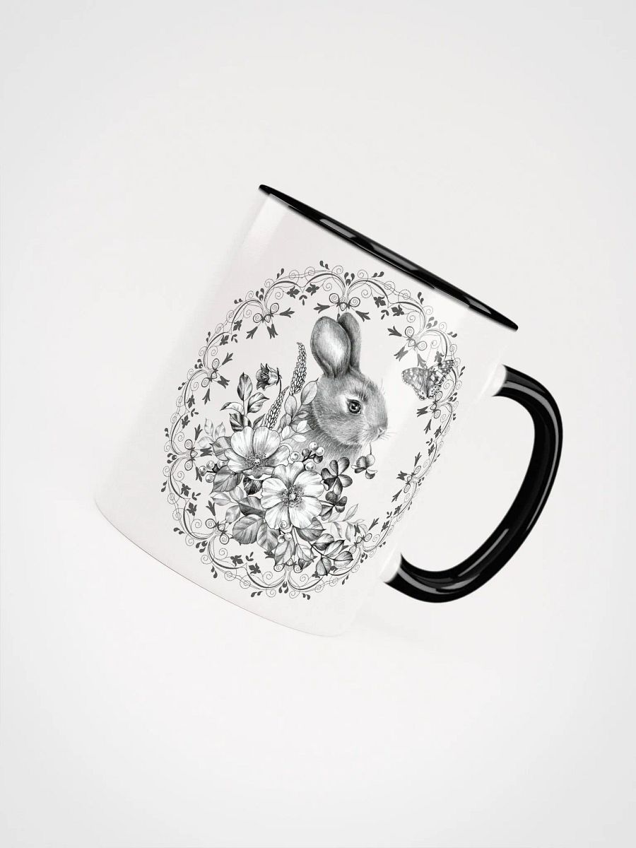 Floral Rabbit Ceramic Mug product image (41)