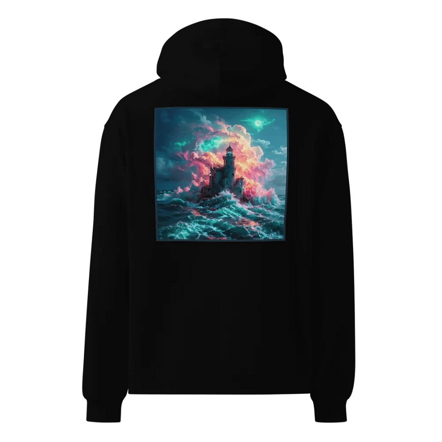 "Stormbound Radiance: Lighthouse Hoodie" product image (1)