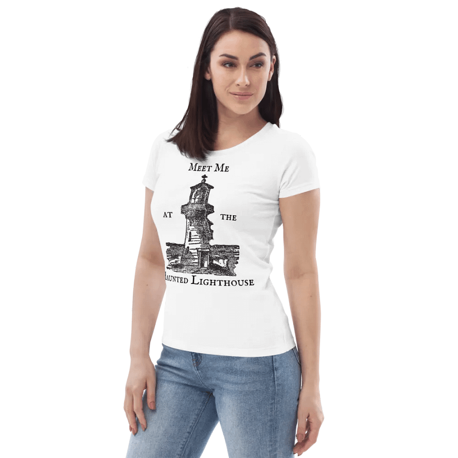 Haunted Lighthouse Organic Cotton Fitted Tee product image (6)