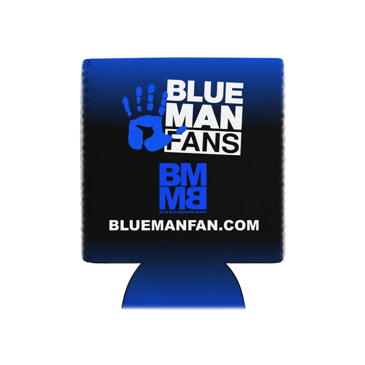 Blue Man Fans Hand Print Koozie product image (1)
