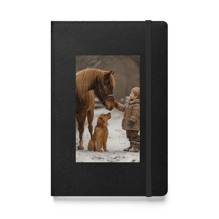 Horse, Dog, Child - Winter Wonderland Hardcover Journal product image (1)