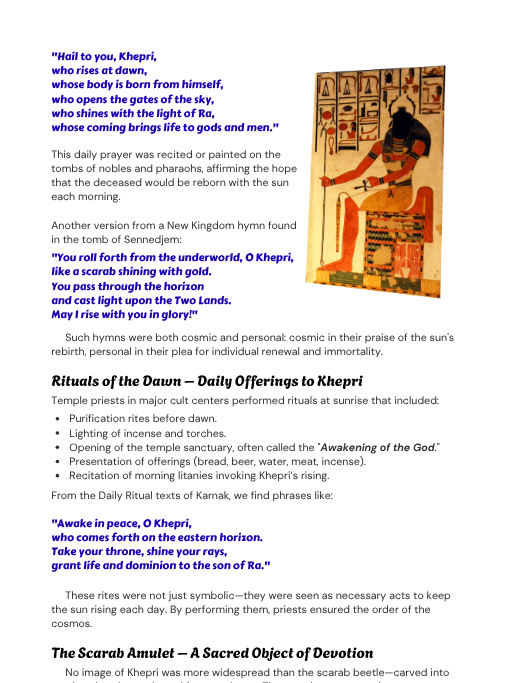 Khepri - The Myth and Spiritual Significance product image (6)