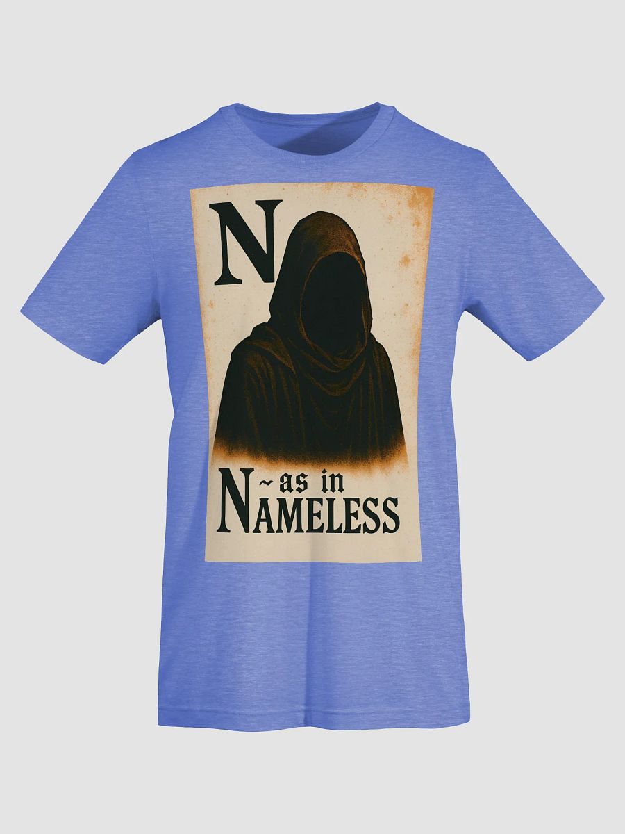 N as in nameless t-shirt product image (79)