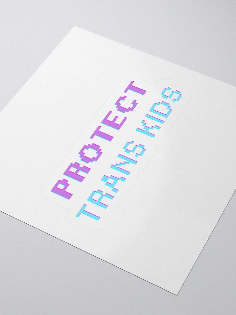 Protect Trans Kids 8bit Sticker product image (3)