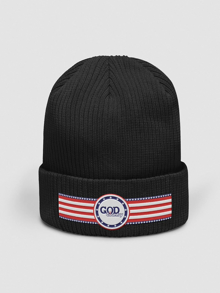 God & Country Banner Beanie product image (1)