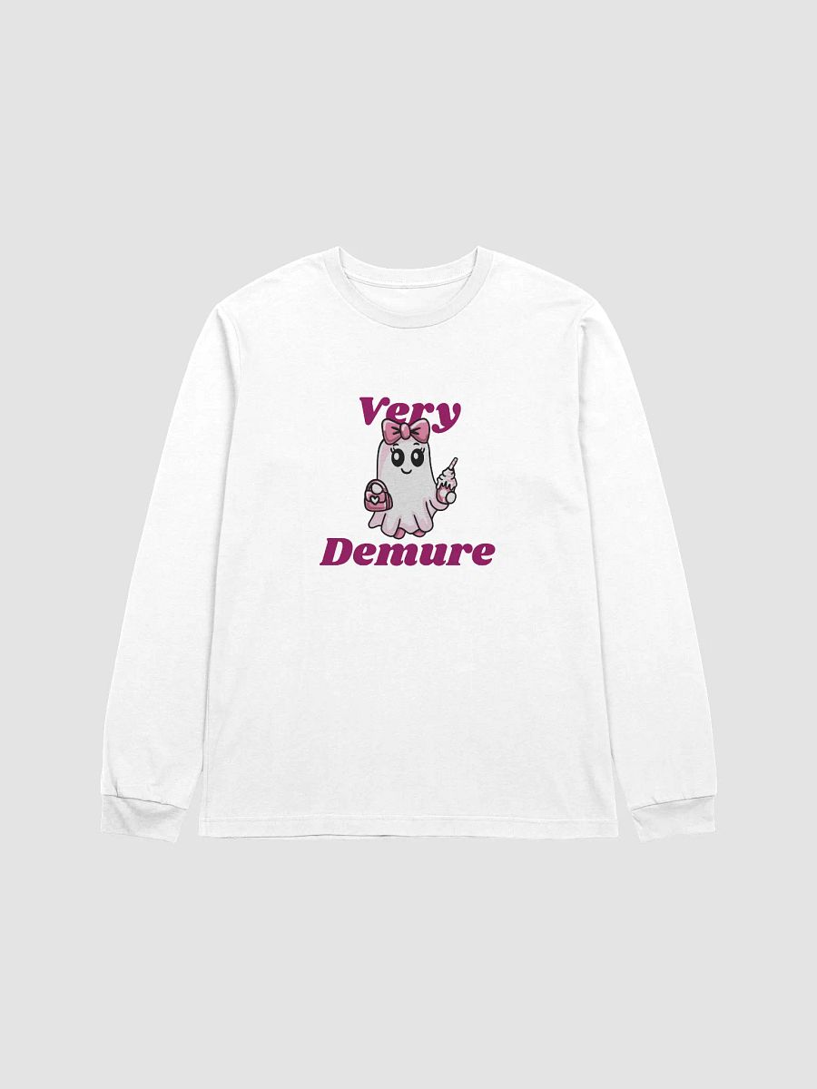 Very Demure Cute Ghost Supersoft Long Sleeve Slimmer Fit Shirt product image (1)