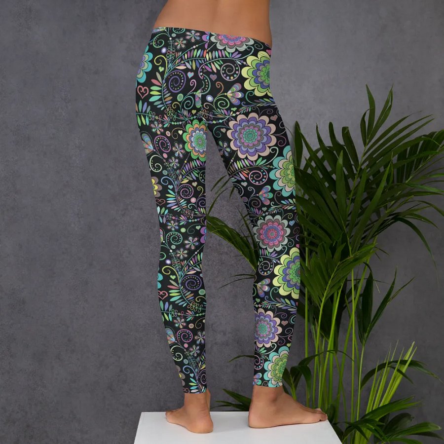 Mandala Flower Yoga Leggings product image (6)