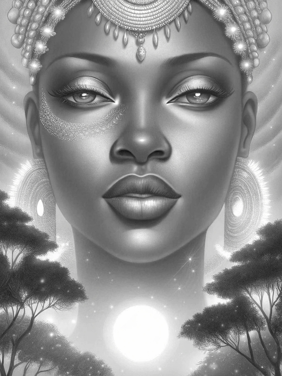 Grace and Strength The Beauty of African Women in Art - Celestial Goddess product image (3)
