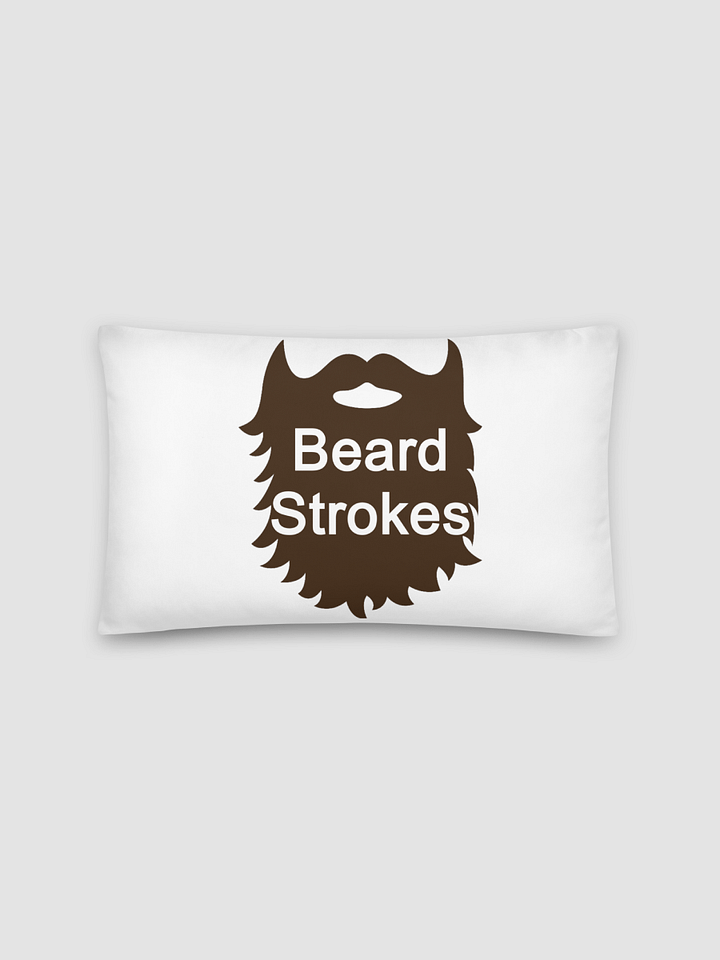 Beard Strokes Pillow - White product image (1)