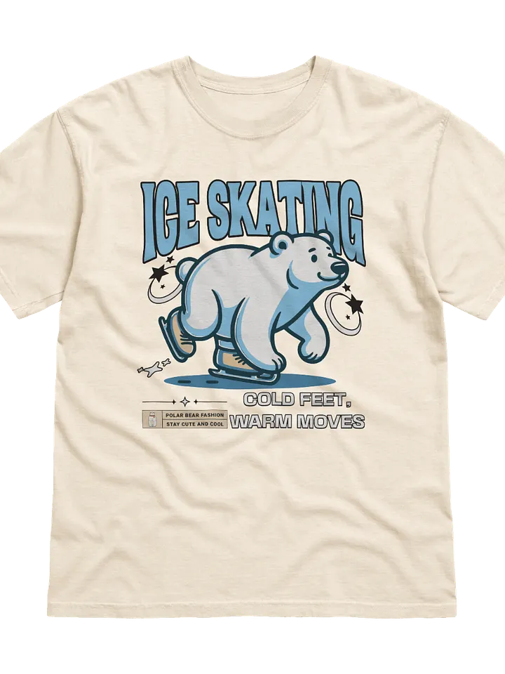 Polar Bear Ice Skating T-Shirt – Funny Winter Sports Shirt product image (2)